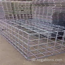 Heiß getippte verzinkte Steinkäfiggeschweißte Gabion Fels gefüllt